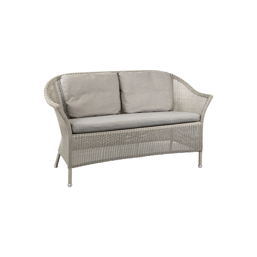 Lansing 2 személyes szövet kerti kanapé dupla párnával