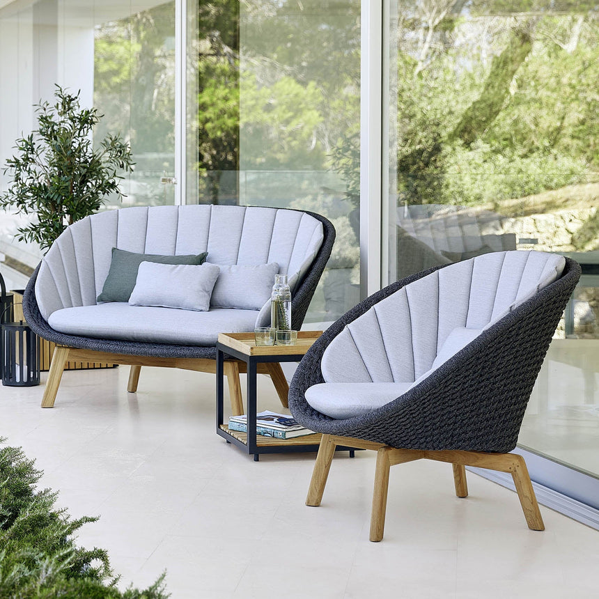 Peacock 2 személyes szövet kerti kanapé