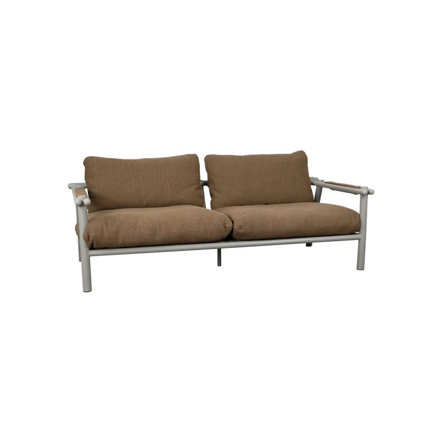 Sticks 2 személyes szövet kerti kanapé fém lábbal