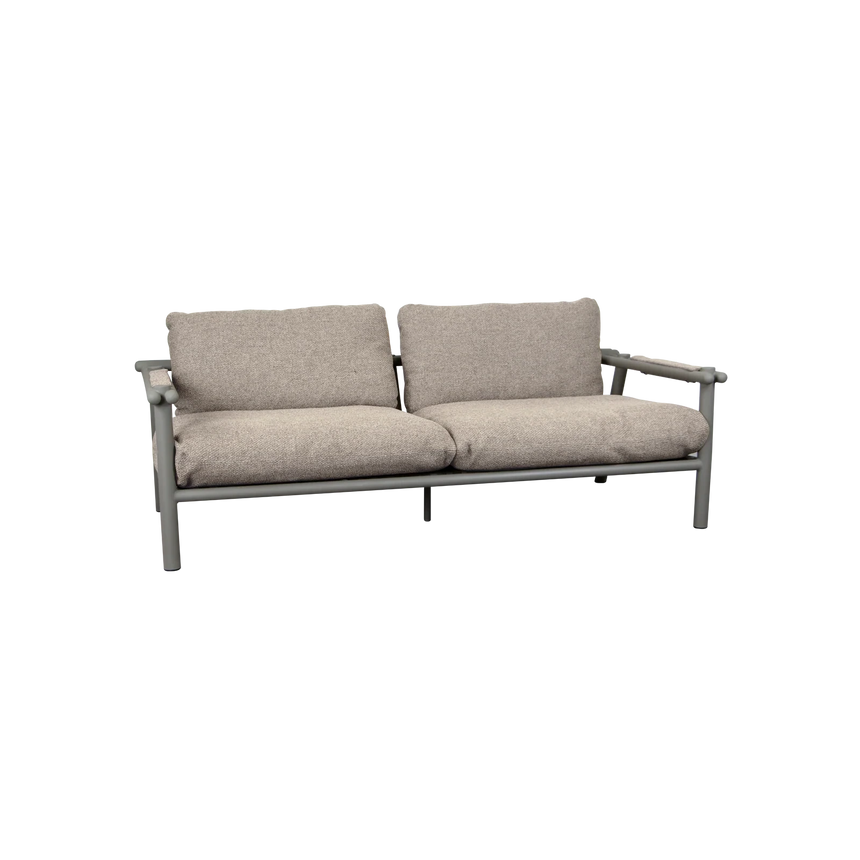 Sticks 2 személyes szövet kerti kanapé fém lábbal