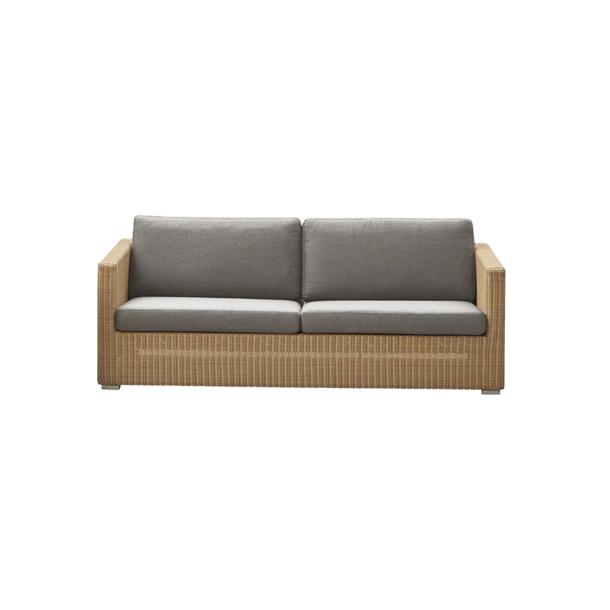 Chester 3 személyes szövet kerti kanapé