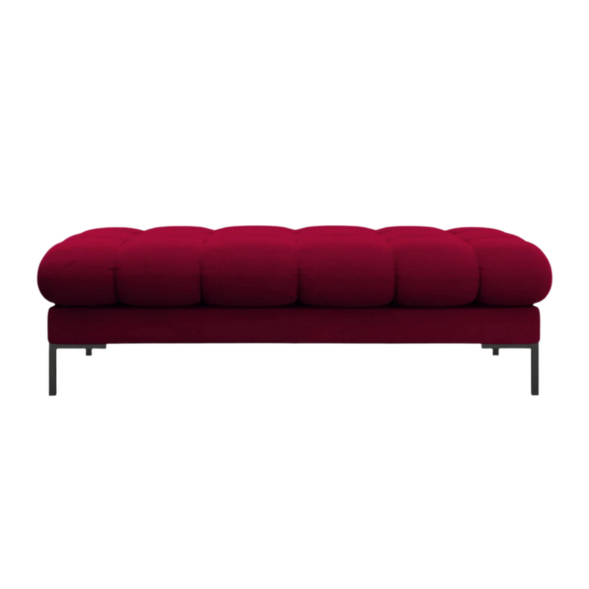Mamaia velvet bench with black legs