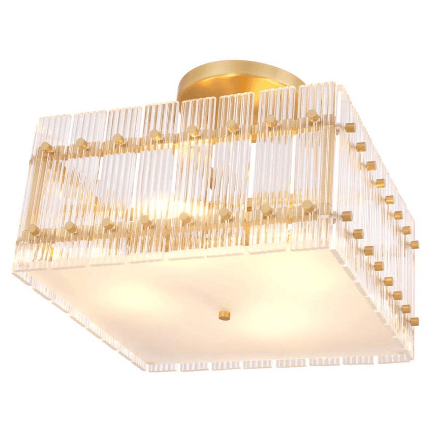 Ruby Square glass ceiling lamp