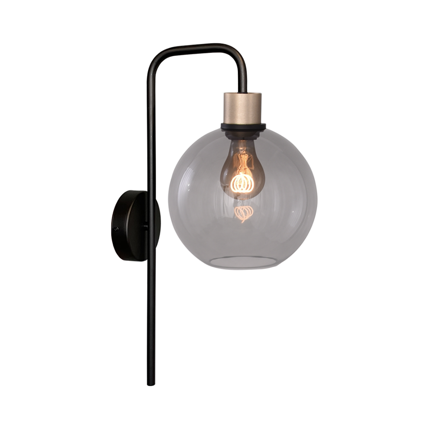 Lava 3-bulb dark gray glass pendant lamp