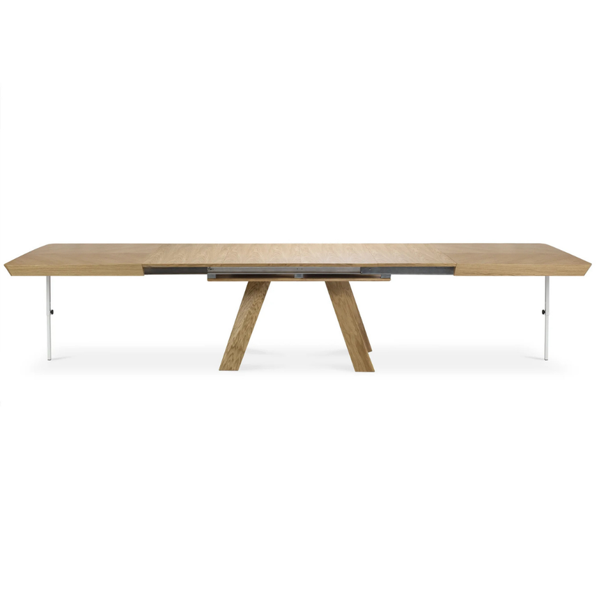 Sally extendable wooden dining table