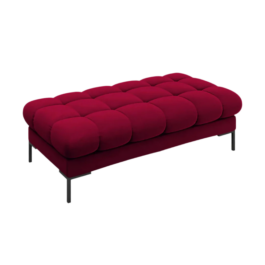 Mamaia velvet bench with black legs