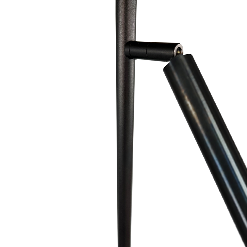 Flute 2-bulb metal floor lamp