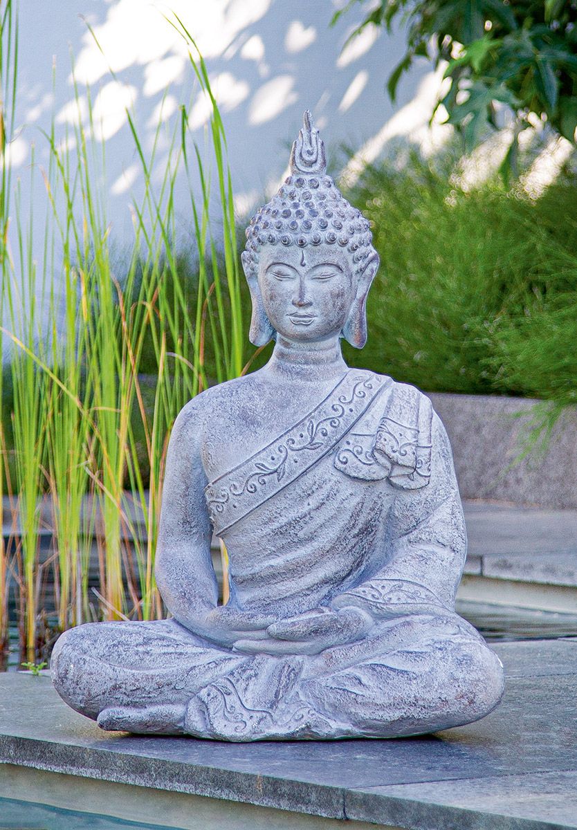 Buddha műkő kerti szobor 68