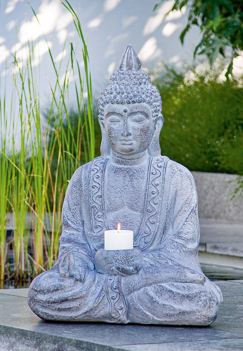 Buddha műkő kerti szobor 67