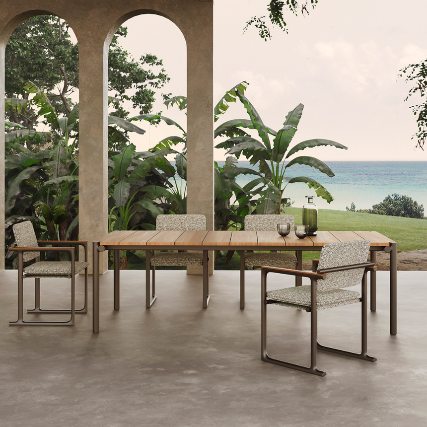 Tulum fa kerti étkezőasztal