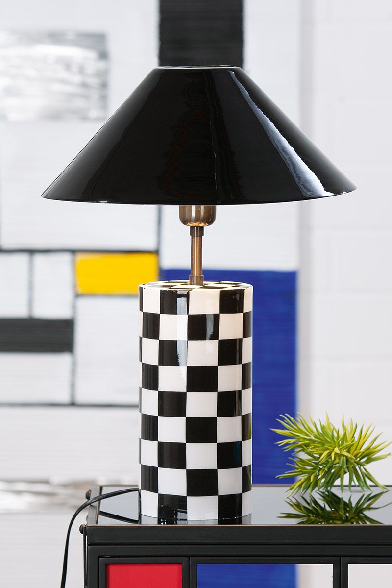 Checkers fém asztali lámpa