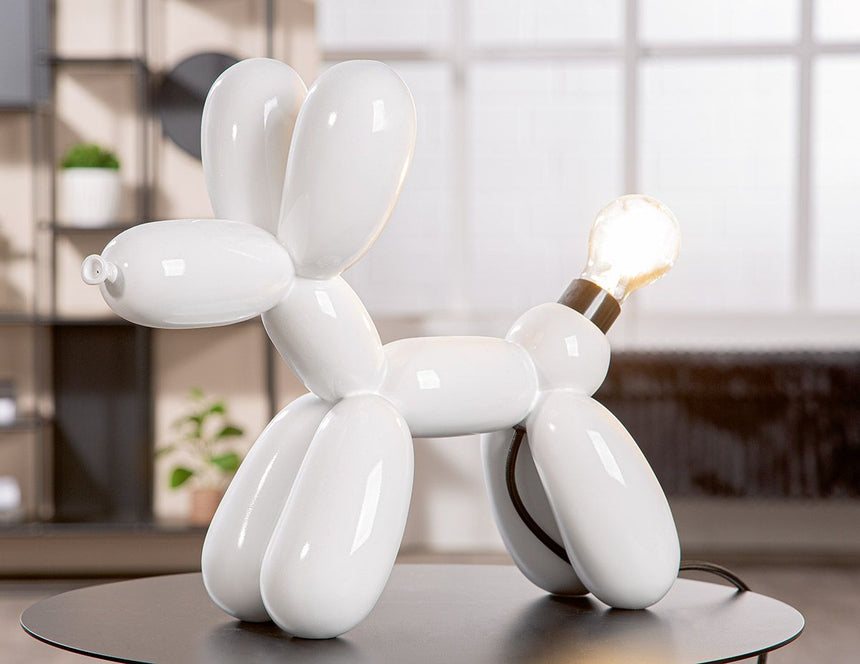 Dog műgyanta asztali lámpa