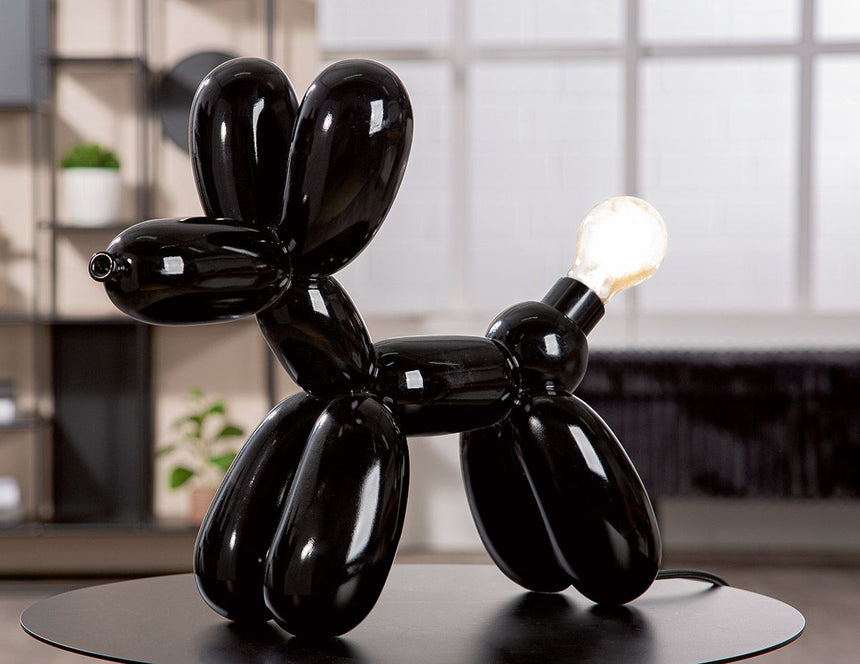 Dog műgyanta asztali lámpa