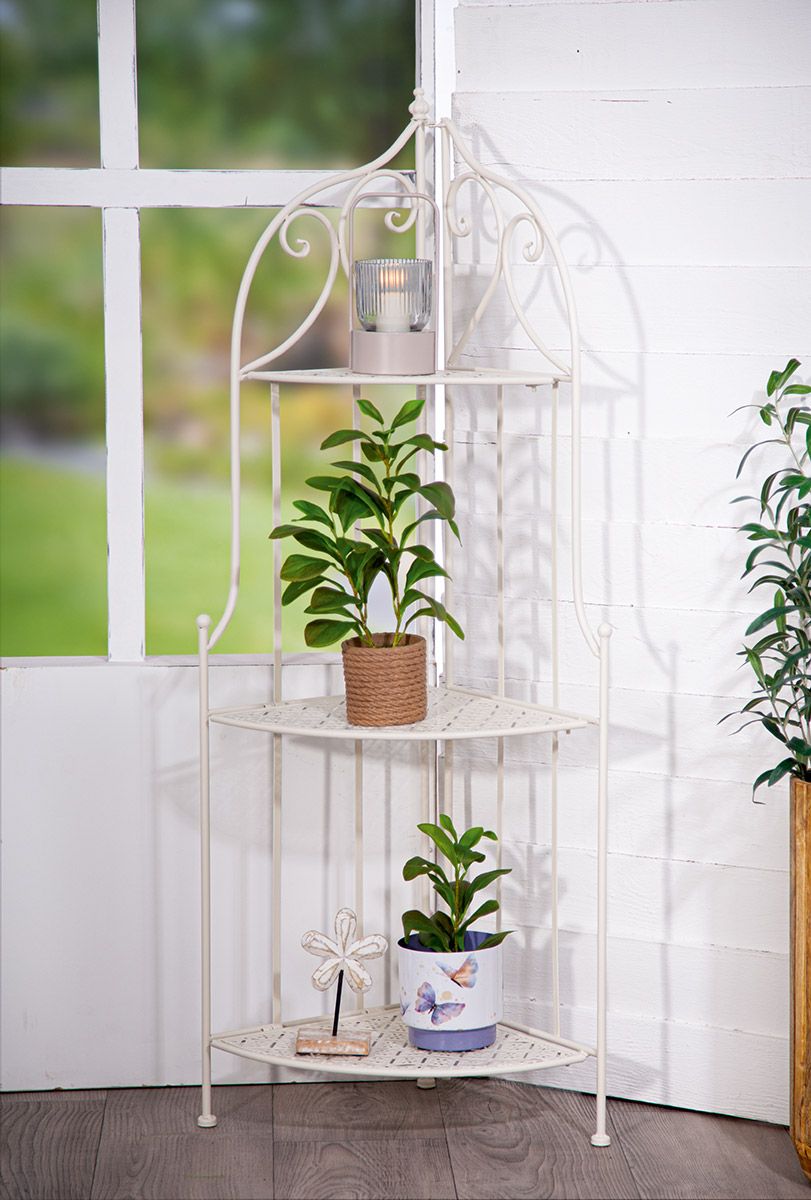 Floral fém kerti polc