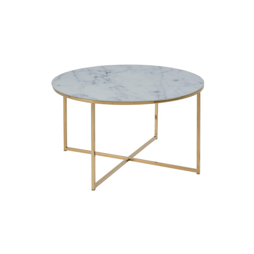 Alisma glass coffee table Ø80
