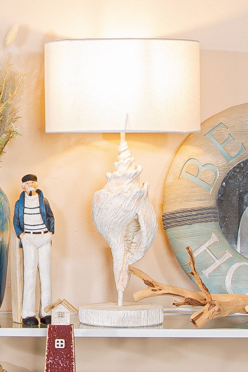 Shell műgyanta asztali lámpa