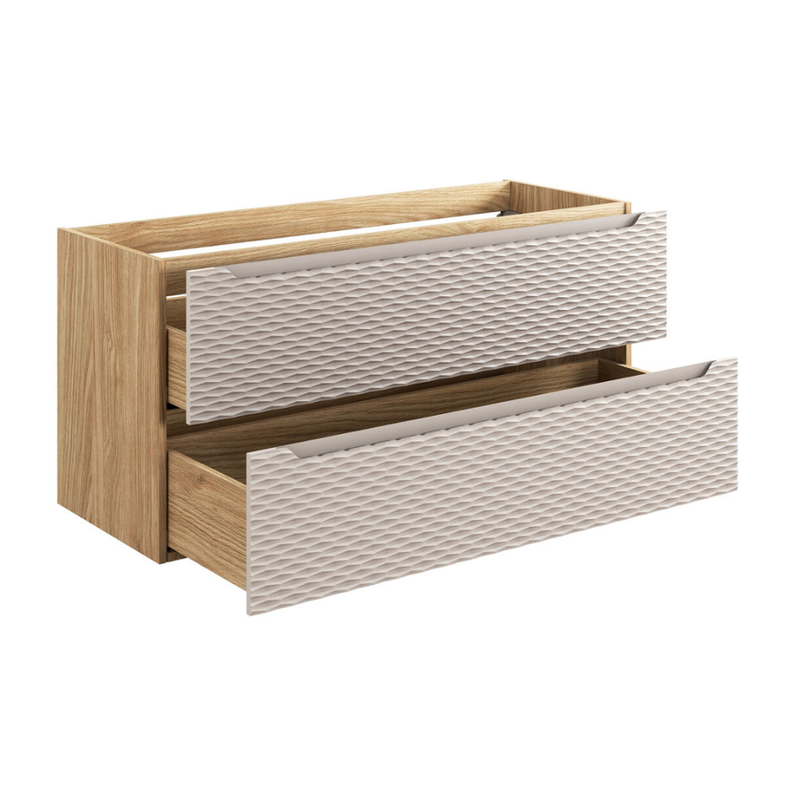 Baggy woven chenille pouf