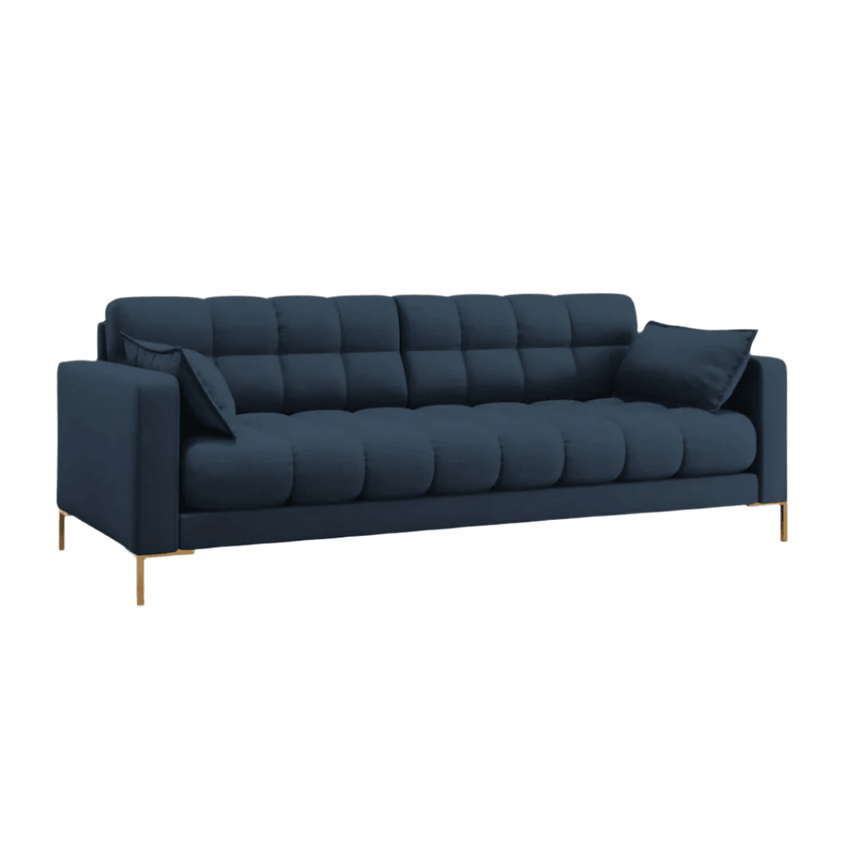 Mamaia 4 személyes szövet kanapé arany lábbal