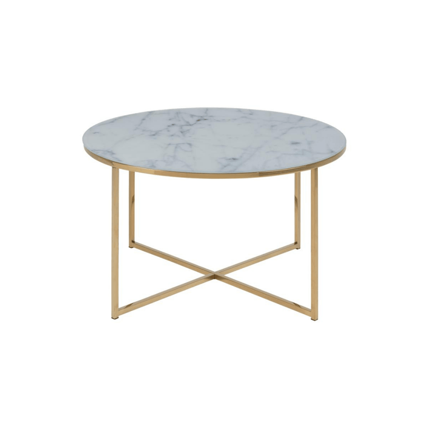 Alisma glass coffee table Ø80
