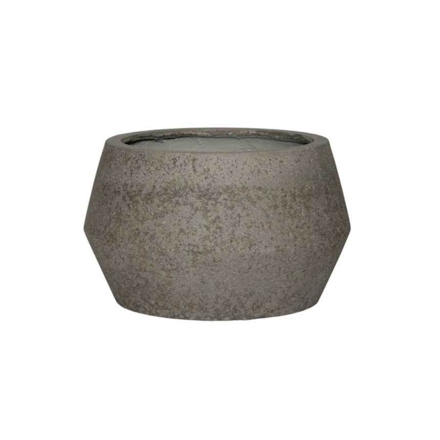 Harley Low stone flower pot Ø36