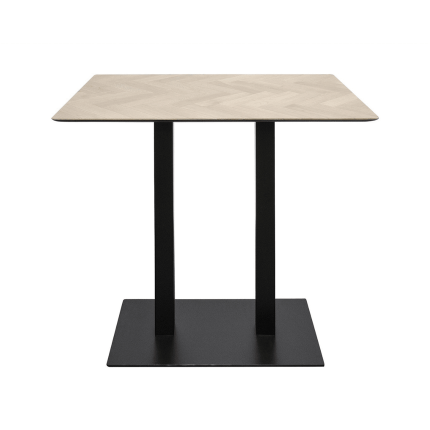 Herringbone wooden bar table 110x70