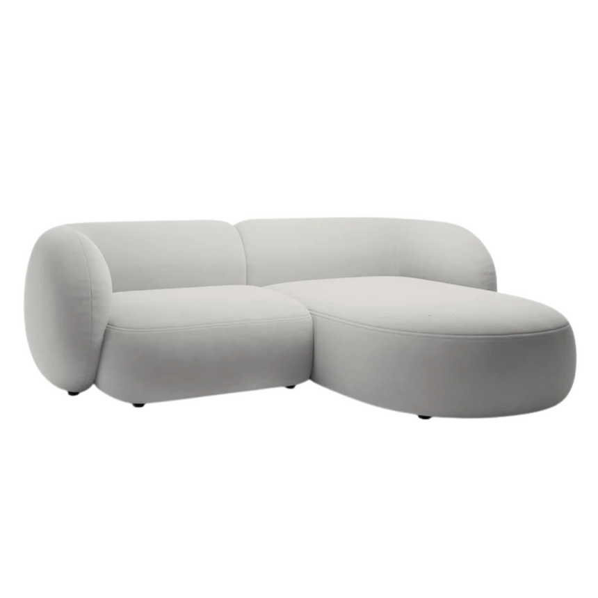 Kate bársony sarokkanapé jobbos 255cm