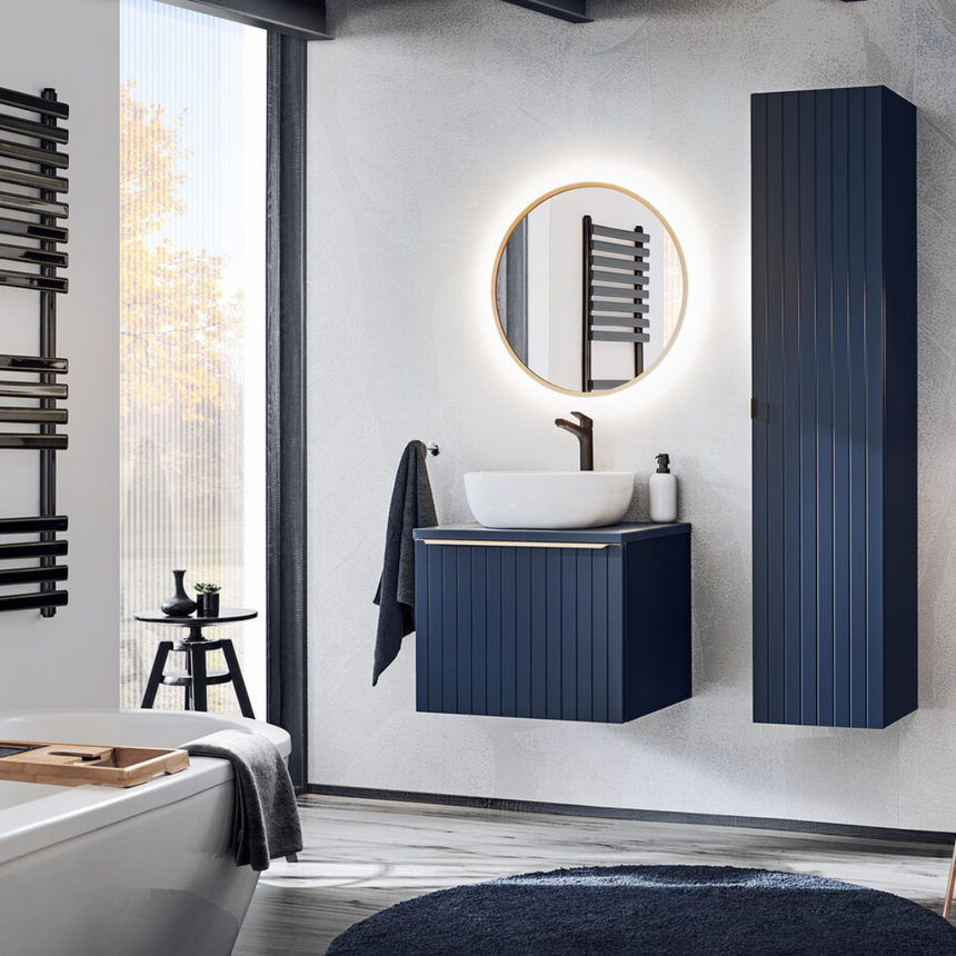 Hestia fém fürdőszoba tükör