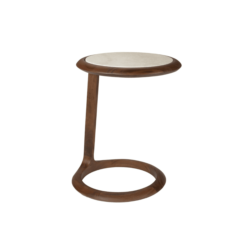 Doppio marble side table