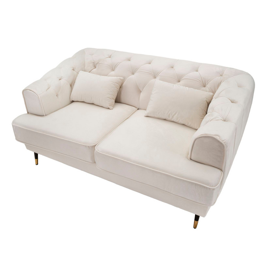 Praga 2-seater velvet sofa