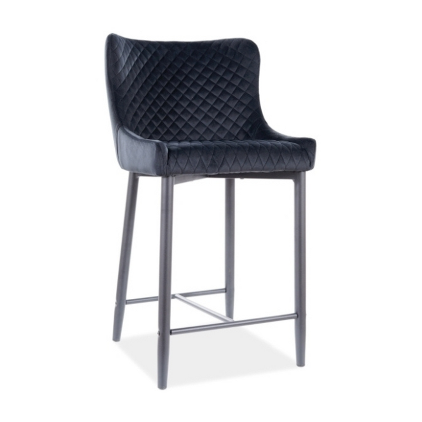 Colin alacsony bársony bárszék