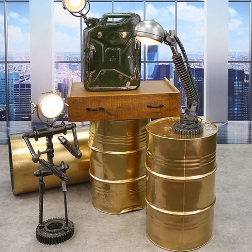 Robots fém asztali lámpa