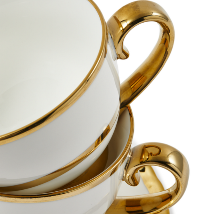 Golden Finds porcelán teás csésze szett