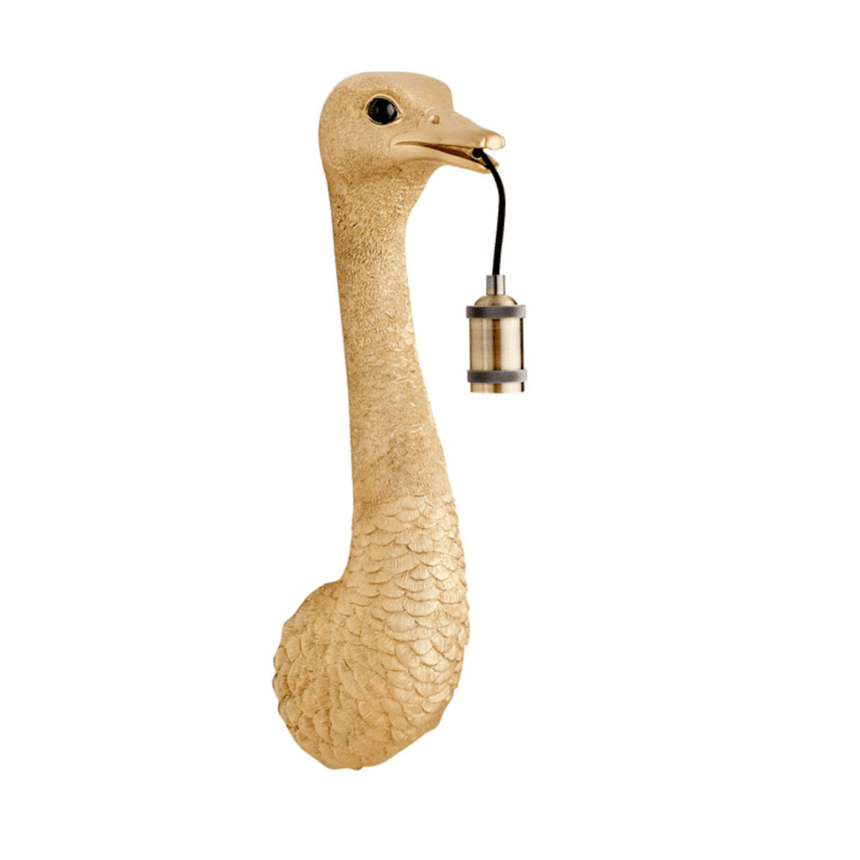 Ostrich small resin wall lamp