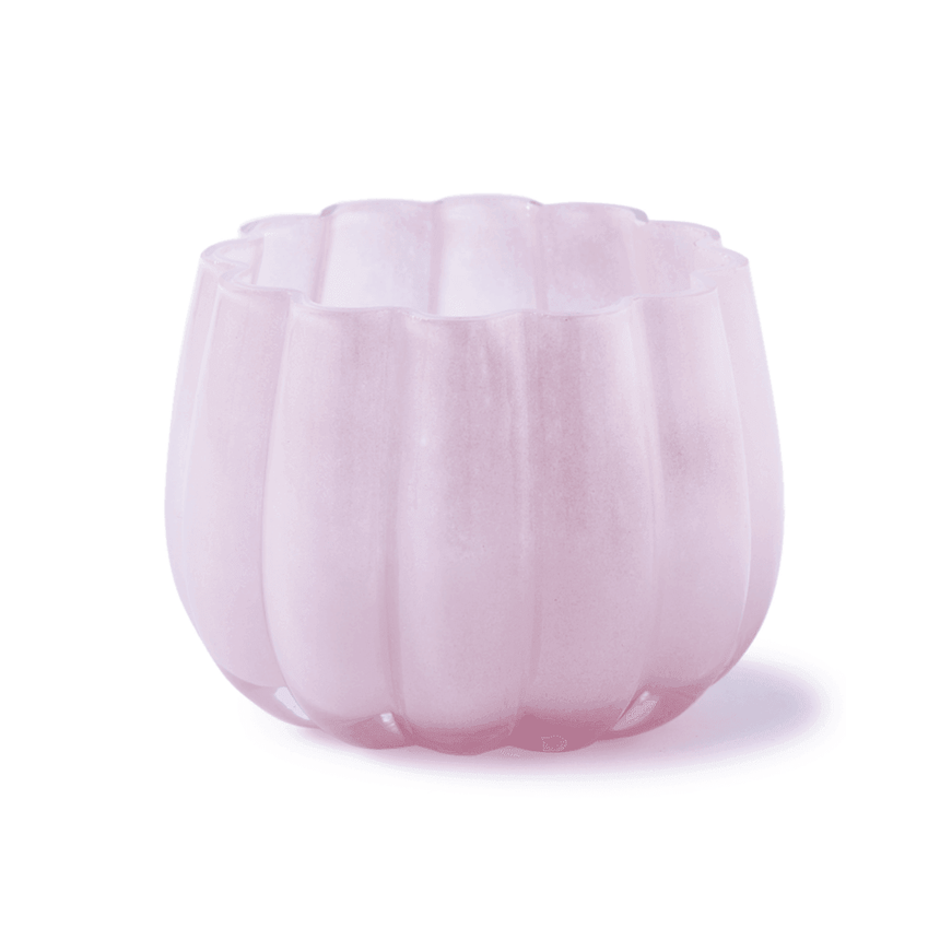 Melon glass candle holder