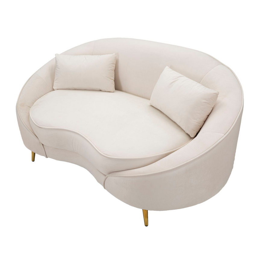 Oslo 2-seater velvet sofa