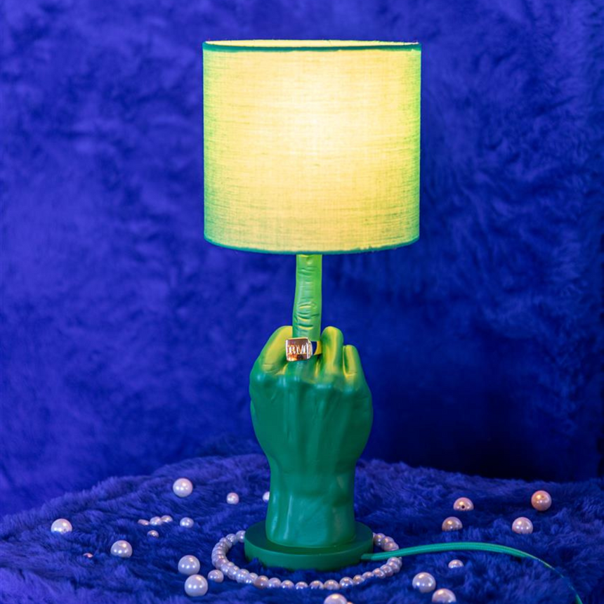 Don't Be Afraid of Colour fabric table lamp