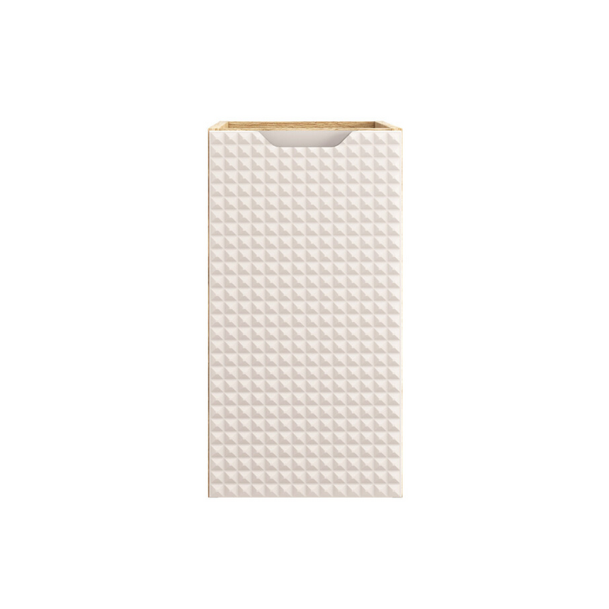 Baggy woven chenille pouf