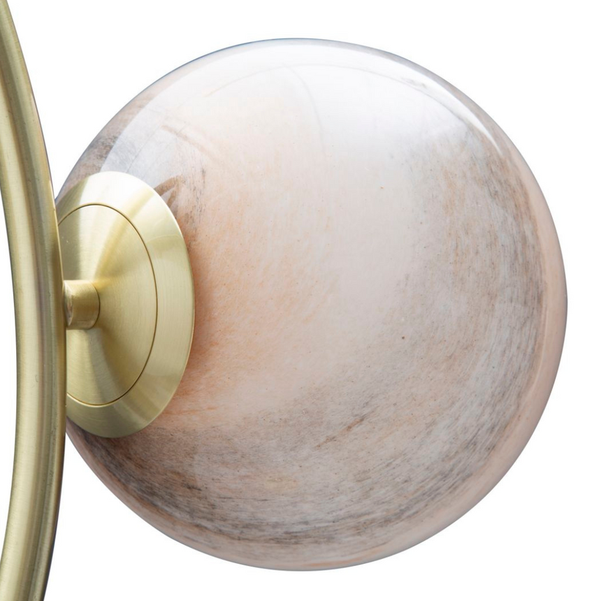 Monkey resin table lamp 34cm