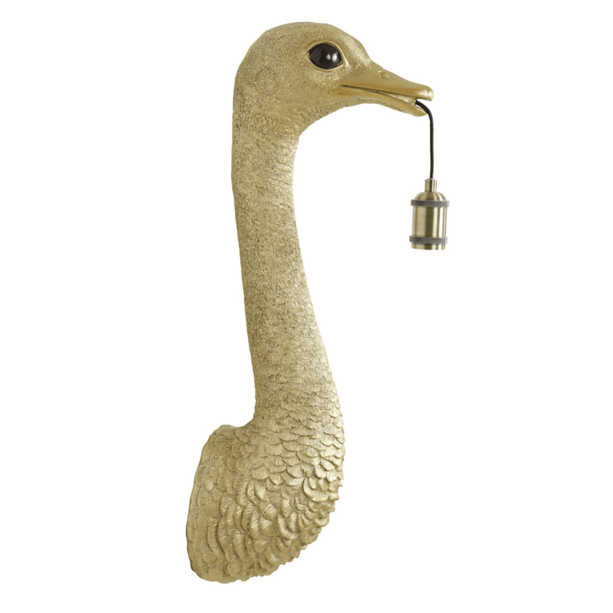 Ostrich large resin wall lamp