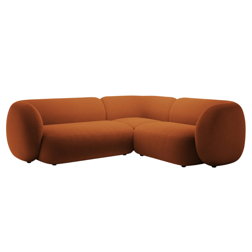 Kate bársony sarokkanapé jobbos 220x252