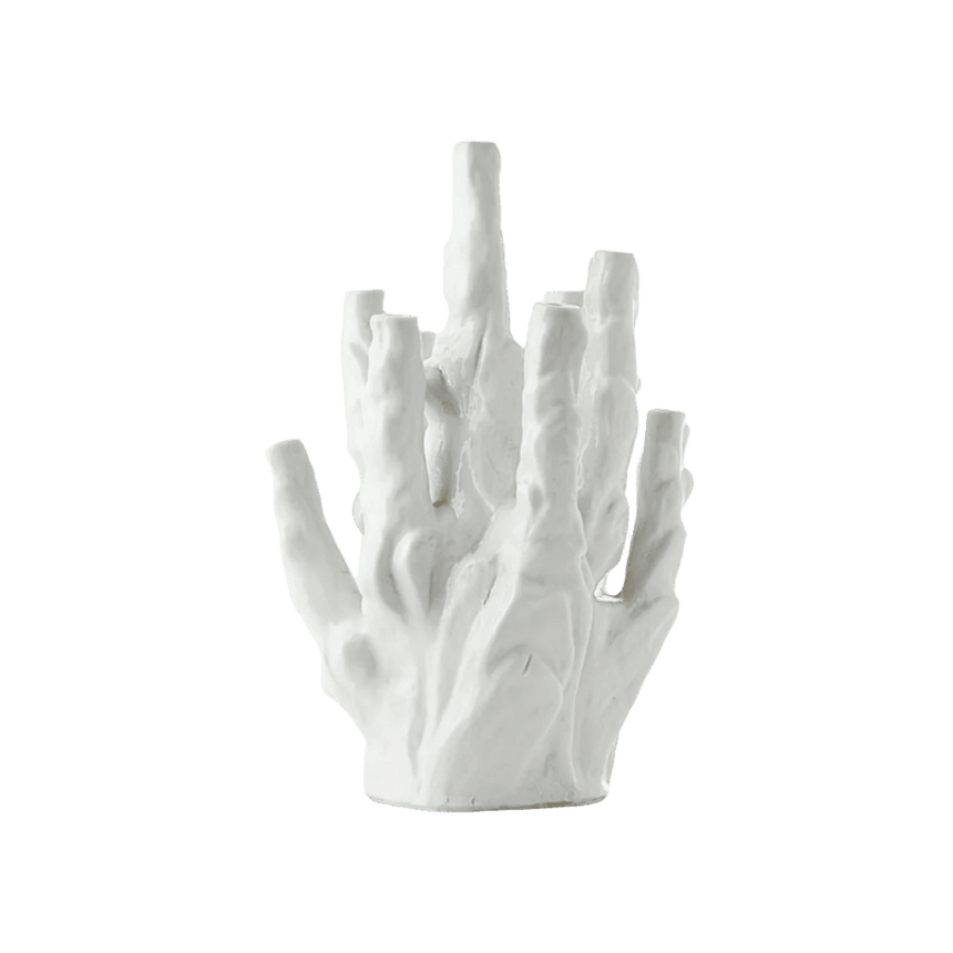 Coral 10 porcelain vase