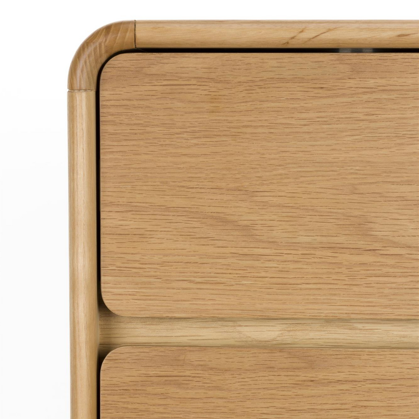 Rise wooden chest of drawers
