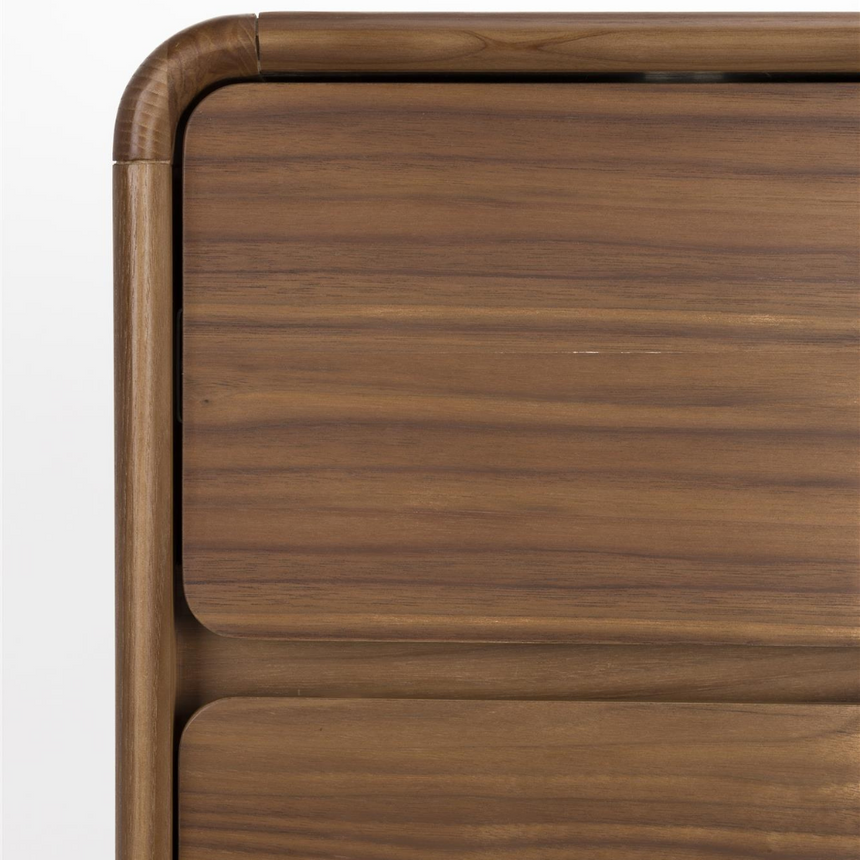 Rise wooden chest of drawers