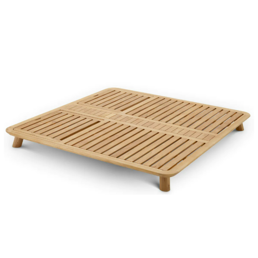 Weston wooden double sun lounger