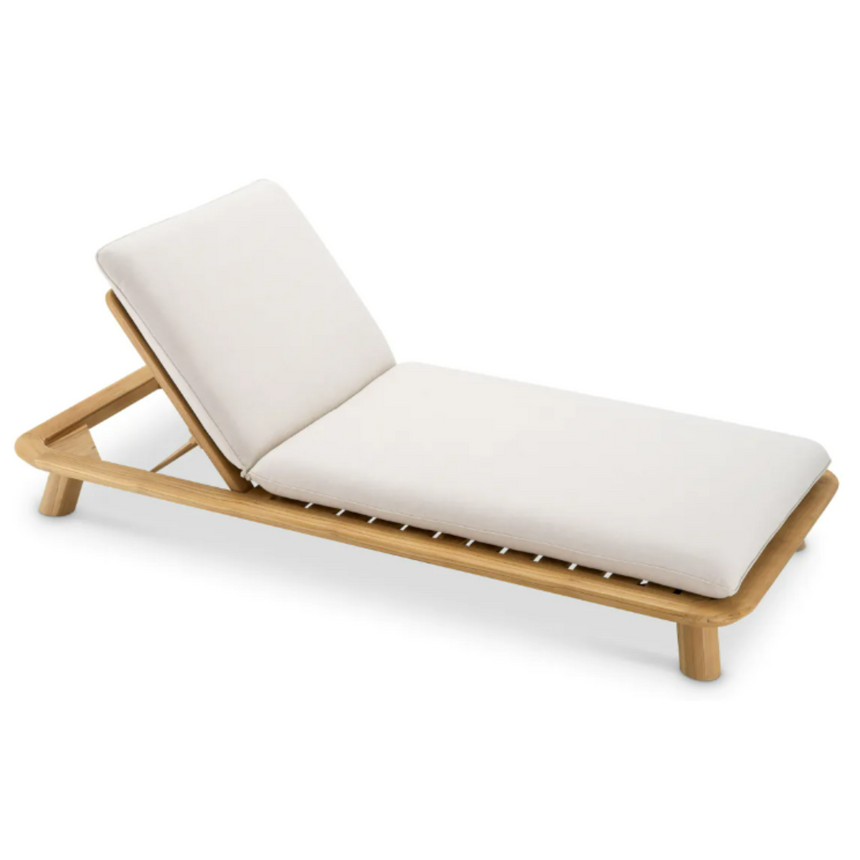 Weston wooden sun lounger