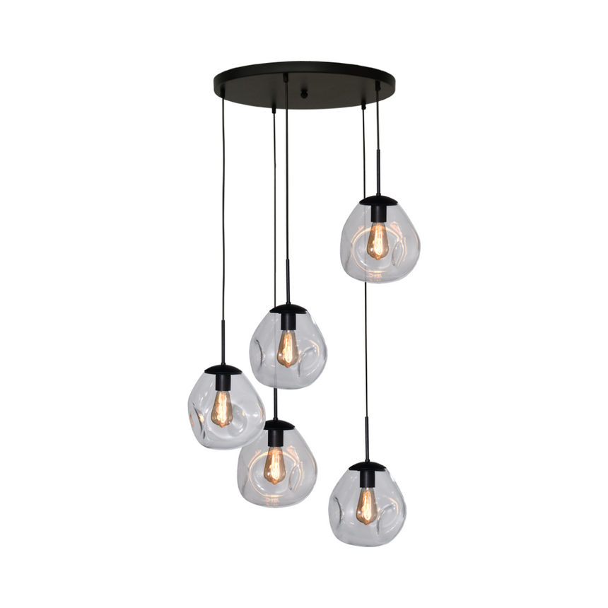 Lava 5 izzós átlátszó üveg függőlámpa