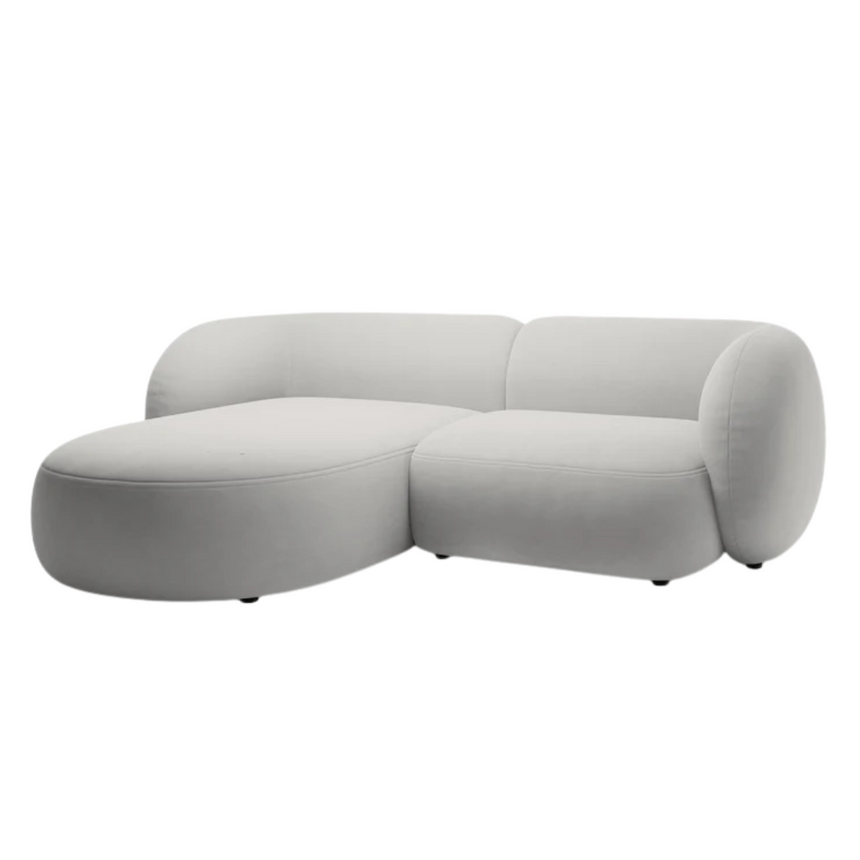 Kate bársony sarokkanapé balos 255cm