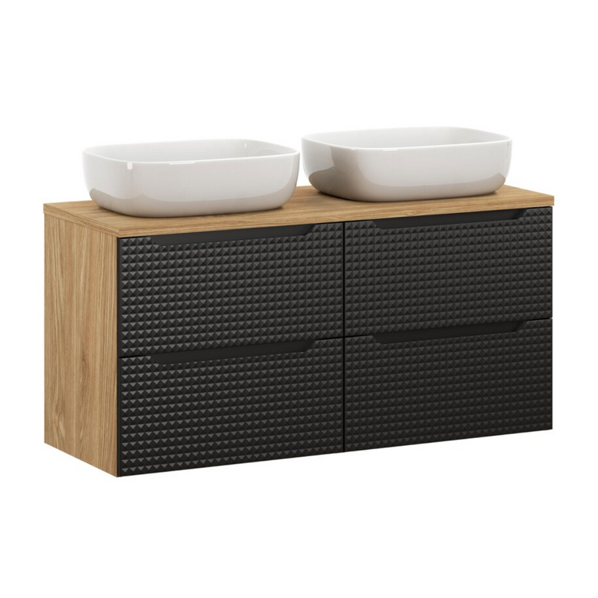 Luxor 120 fiókos fürdőszoba bútor és dupla mosdó szett