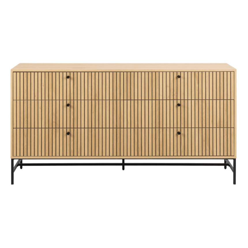 Albany wooden chest of drawers 158x80