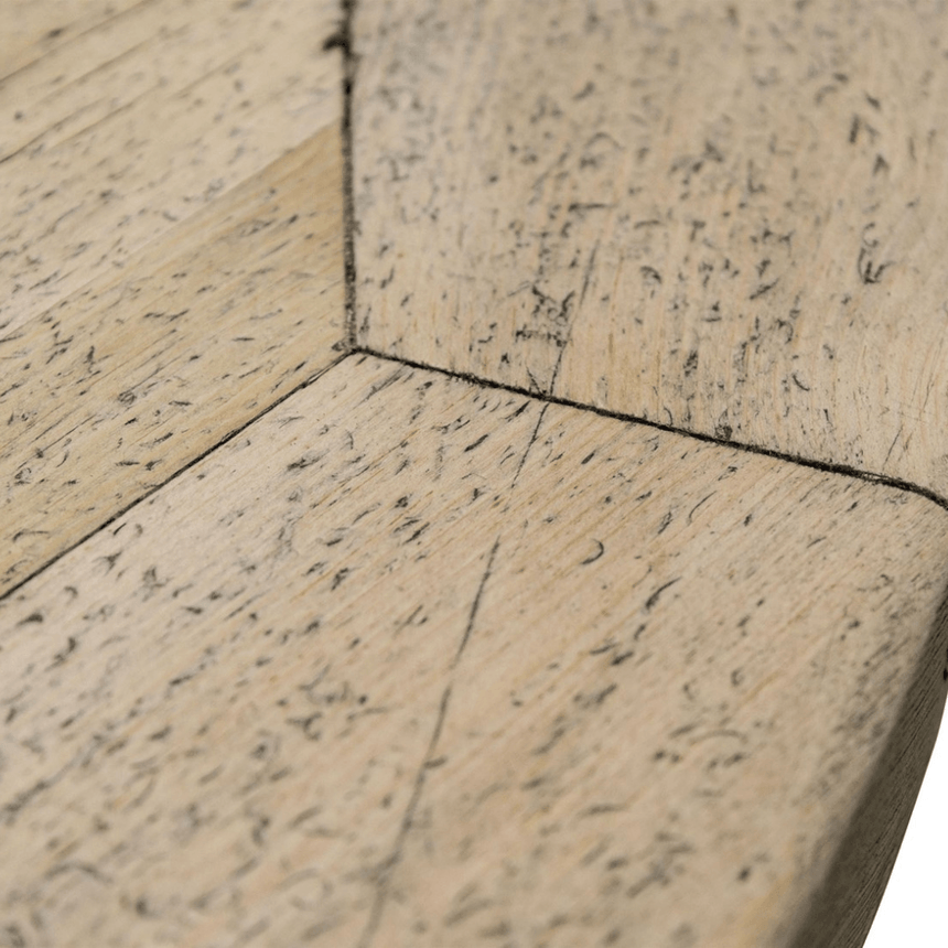 Column wooden dining table Ø120